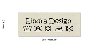 Size for Care Labels EINDRA, 25 mm (1″)