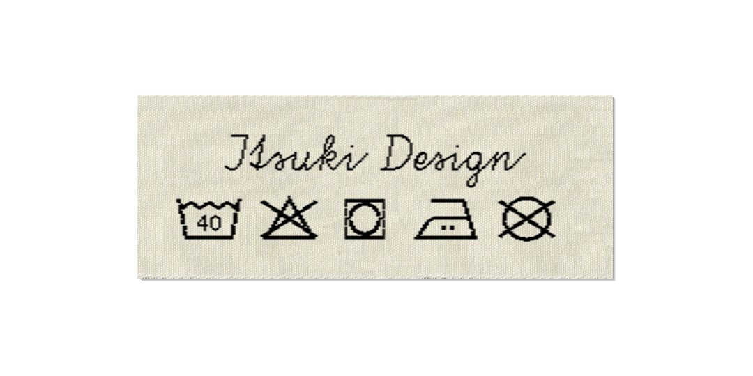 Design template for Care Labels ITSUKI, 25 mm (1″)