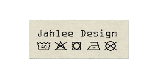 Design template for Care Labels JAHLEE, 25 mm (1″)