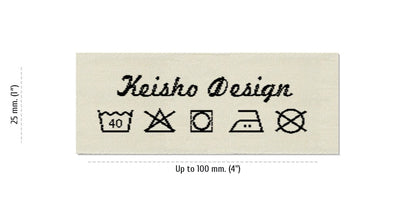 Size for Care Labels KEISHO, 25 mm (1″)