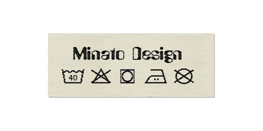 Design template for Care Labels MINATO, 25 mm (1″)