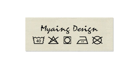 Design template for Care Labels MYAING, 25 mm (1″)