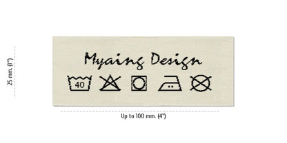 Size for Care Labels MYAING, 25 mm (1″)