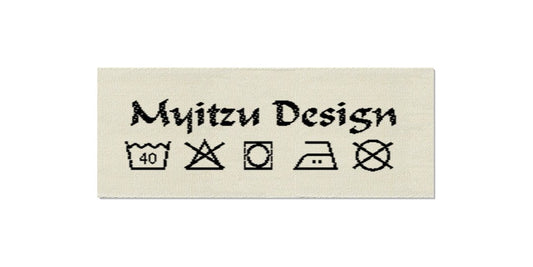 Design template for Care Labels MYITZU, 25 mm (1″)
