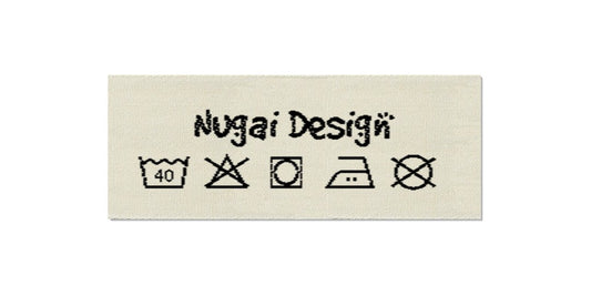 Design template for Care Labels NUGAI, 25 mm (1″)