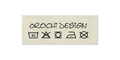 Design template for Care Labels OROCHI, 25 mm (1″)