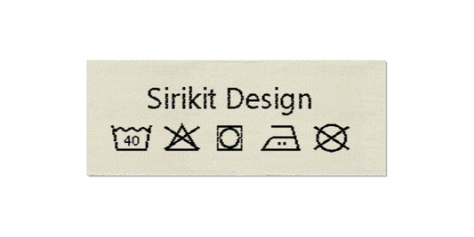 Design template for Care Labels SIRIKIT, 25 mm (1″)