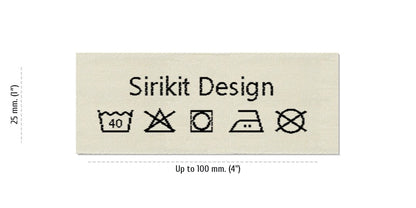 Sizes for Care Labels SIRIKIT, 25 mm (1″)
