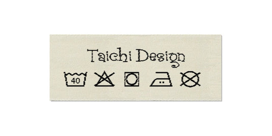 Design template for Care Labels TAICHI, 25 mm (1″)