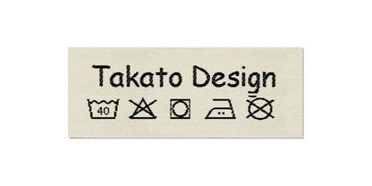 Design template for Care Labels TAKATO, 25 mm (1″)