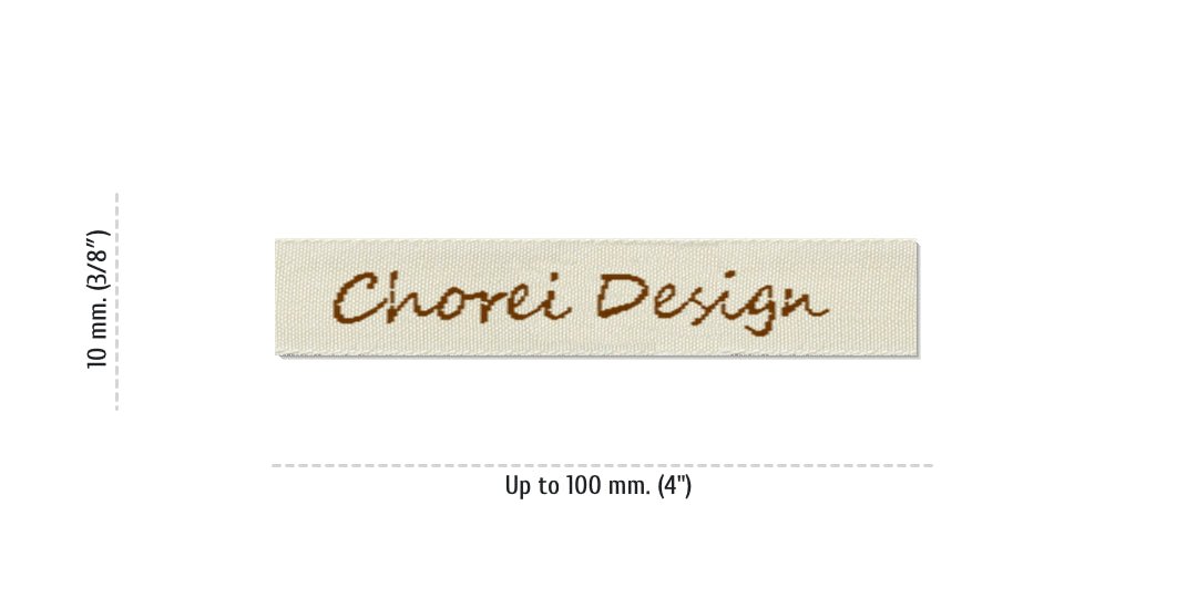 Sizes for Easy Labels CHOREI, 10 mm. (3/8″)