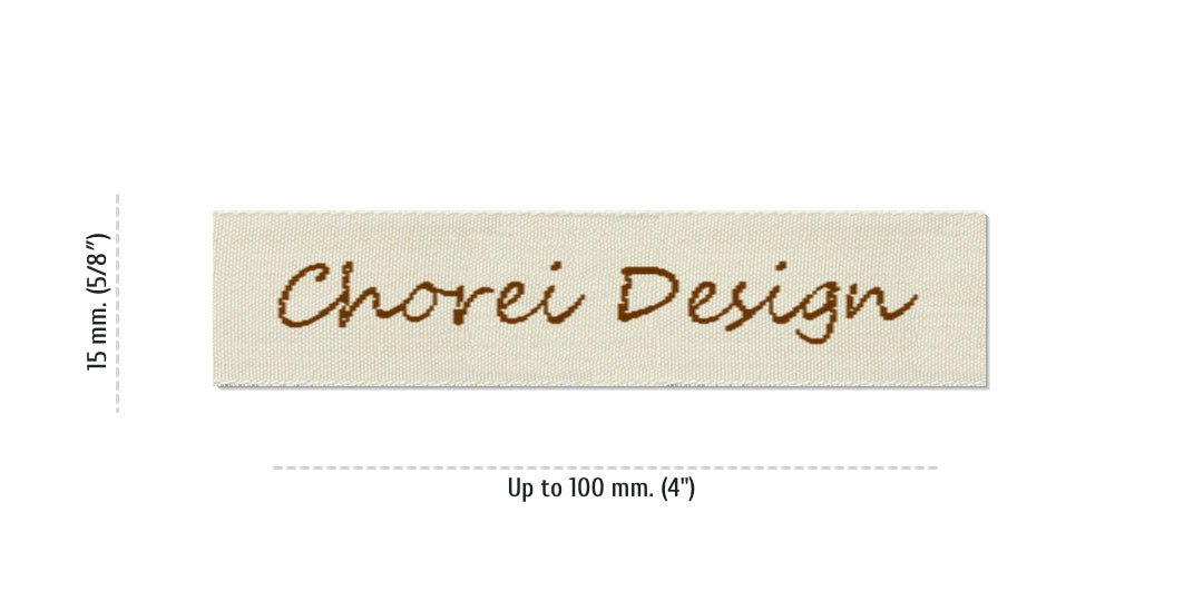 Sizes for Easy Labels CHOREI, 15 mm. (5/8″)