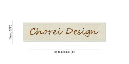 Sizes for Easy Labels CHOREI, 15 mm. (5/8″)