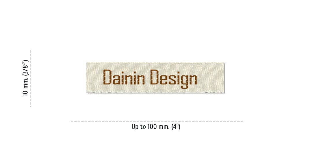 Sizes for Easy Labels DAININ, 10 mm. (3/8″)