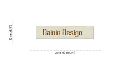 Sizes for Easy Labels DAININ, 10 mm. (3/8″)