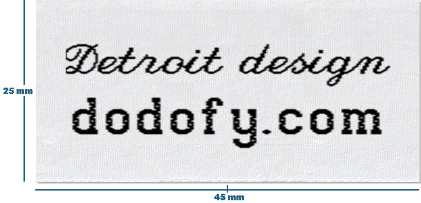 Easy Label, Detroit design template