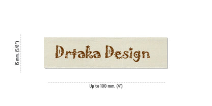 Sizes for Easy Labels DRTAKA, 15 mm. (5/8″)
