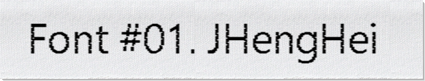 Dodofy Custom Labels Font Style #01 JHengHei, 15mm