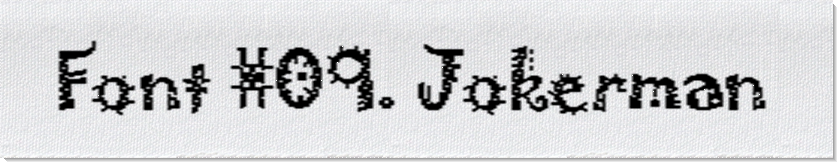 Dodofy Custom Labels Font Style #09 Jokerman, 15mm