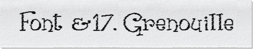 Dodofy Custom Labels Font Style #17 Grenouille, 15mm