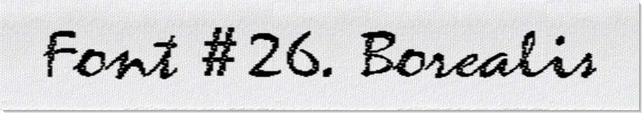 Dodofy Custom Labels Font Style #26 Borealis, 15mm