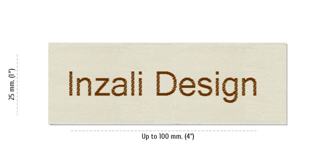 Size for Easy Labels INZALI, 25 mm (1″)