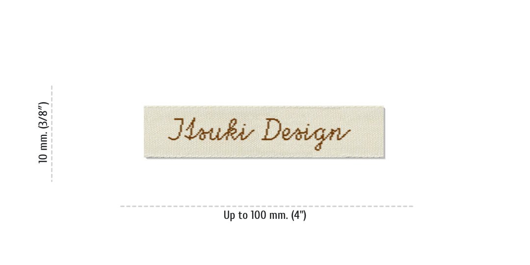 Size for Easy Labels ITSUKI, 10 mm. (3/8″)