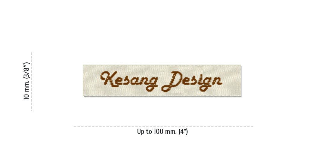 Size for Easy Labels KESANG, 10 mm. (3/8″)