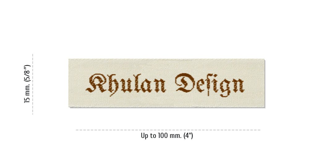 Size for Easy Labels KHULAN, 15 mm. (5/8″)