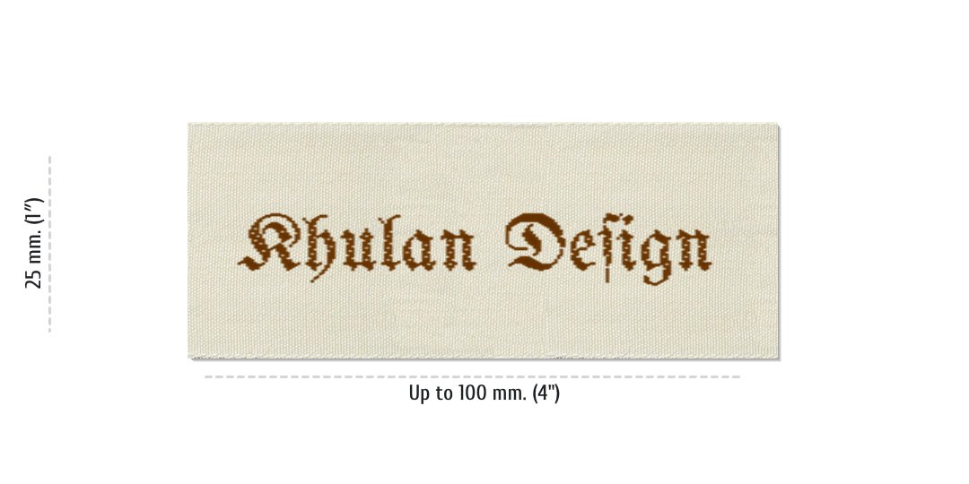 Size for Easy Labels KHULAN, 25 mm (1″)