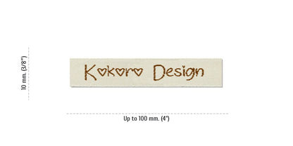 Size for Easy Labels KOKORO, 10 mm. (3/8″)
