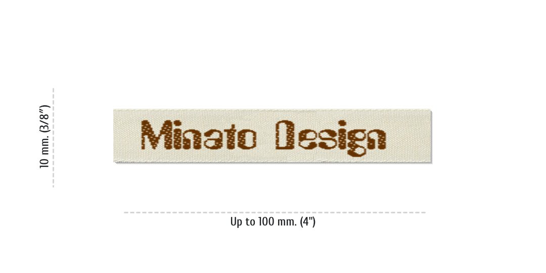 Size for Easy Labels MINATO, 10 mm. (3/8″)