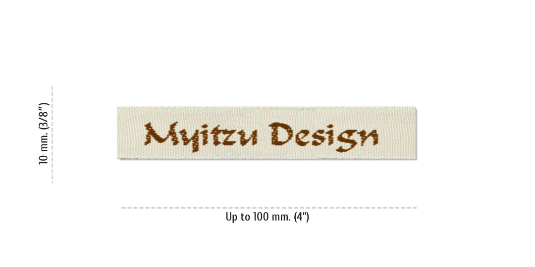 Size for Easy Labels MYITZU, 10 mm. (3/8″)