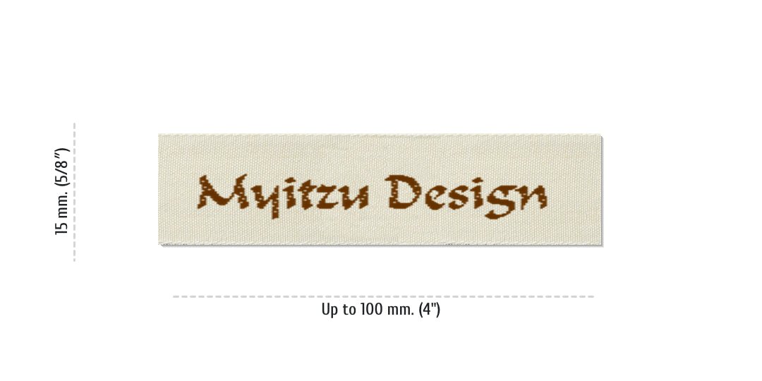 Size for Easy Labels MYITZU, 15 mm. (5/8″)