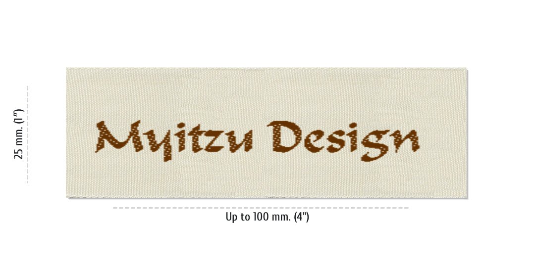 Size for Easy Labels MYITZU, 25 mm (1″)