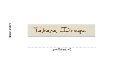 Size for Easy Labels TAKARA, 10 mm. (3/8″) Media 1 of 3