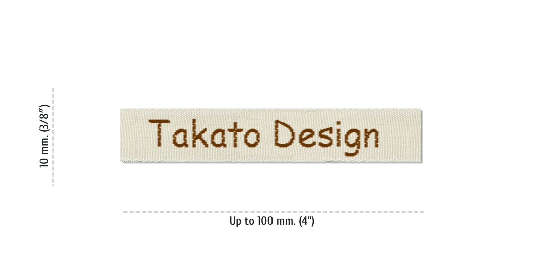 Size for Easy Labels TAKATO, 10 mm. (3/8″)