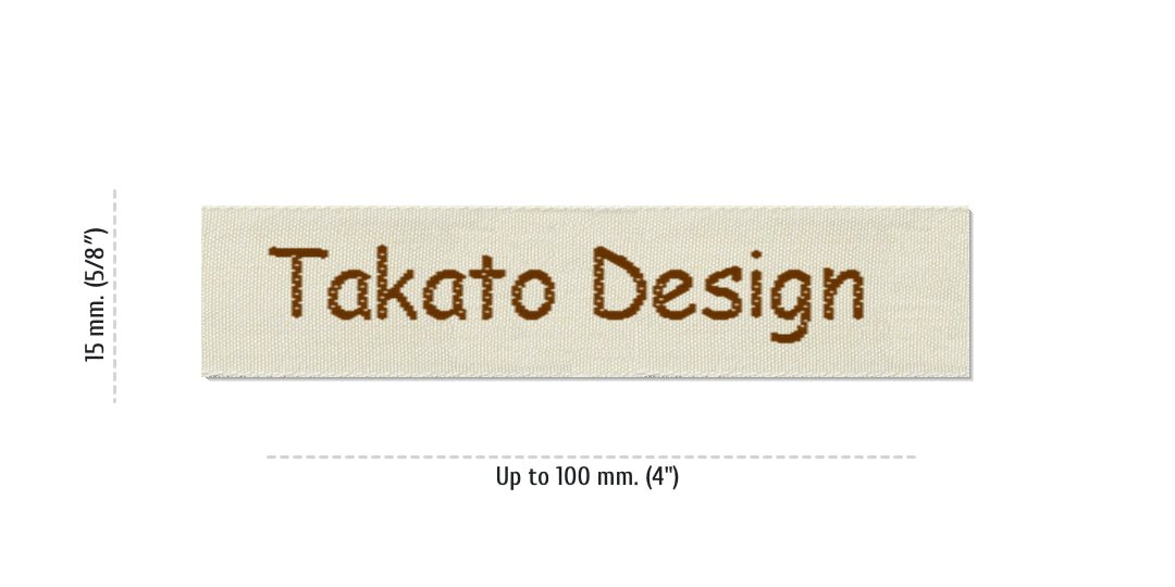 Size for Easy Labels TAKATO, 15 mm. (5/8″)