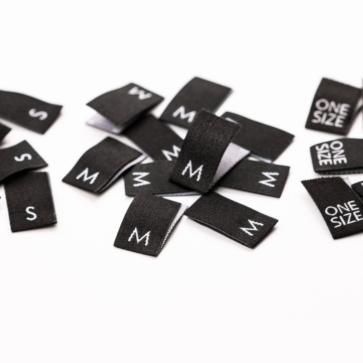 Size Print Label Woven Size Labels, Adult sizes - Dodofy.com